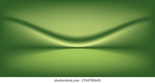 Abstract blur empty Green gradient Studio well use as background Eps10.