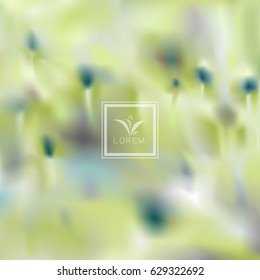 Abstract blur floral concept background. vector illustration