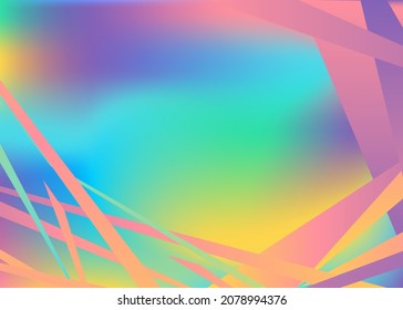Abstrakte unscharfe Fließformen Wellenmuster, unscharfe Linien trendiger Hintergrund. Retro Farbverlauf-Textur Grafik-Design-Rahmen Vektorgrafik Vorlage Kopienraum Poster Layout Faltblatt Banner Abdeckung Cyan-rosa gelbe Farben