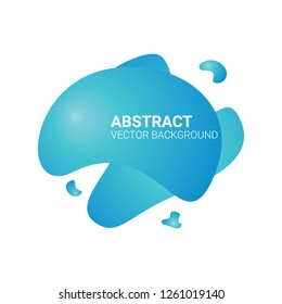 Abstract blur free form shapes color gradient. Fluid organic colorful shapes. Colors effect soft transition, vector illustration eps10. Abstract background