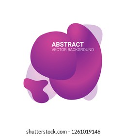 Abstract blur free form shapes color gradient. Fluid organic colorful shapes. Colors effect soft transition, vector illustration eps10. Abstract background