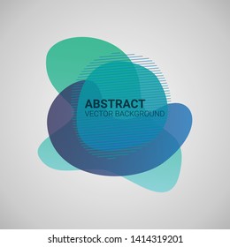 Abstract blur free form shapes color gradient. Fluid organic colorful shapes. Colors effect soft transition, vector illustration eps10. Abstract background