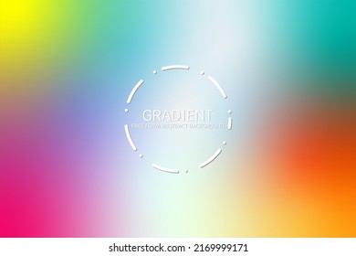 Abstract blur freeform gradient background in bright rainbow colors Smooth  Suitable for wallpaper  banner  background  banner template  Easy editable soft colored vector illustration 