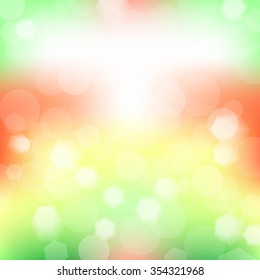 Abstract blur garden pattern. Geometrical ornament background. Vector illustration. 