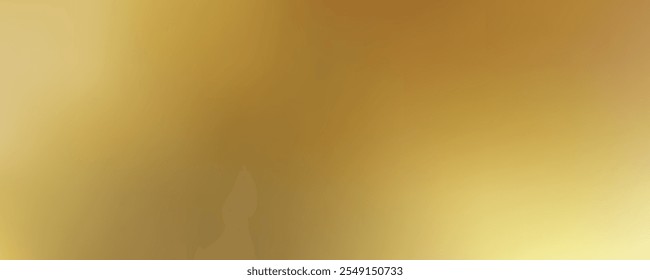 Fundo de gradiente dourado de desfoque abstrato. Padrão de design gráfico de papel de parede de textura de ouro de luxo, tom amarelo brilhante cena horizontal para cobertura, cartão de visita, brochura, parede.