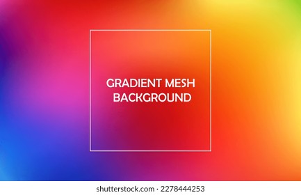 abstract blur gradient background with blue, pastel, red, yellow, purple, green color