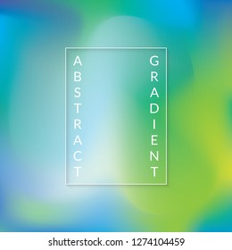 Abstract blur gradient background with green and blue colors. Soft color background, Modern soft color gradient