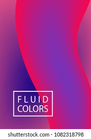 Abstract blur gradient background with trend fluid, liquid colors pink, purple, violet, magenta, ultramarine, blue colors for design, wallpapers, web, presentation, print. Wave, dynamic flux effect.