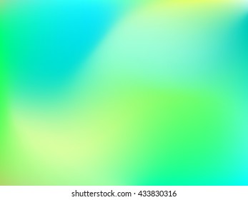 Abstract blur gradient background with trend pastel green, yellow and blue colors for deign concepts, wallpapers, web, presentations and prints. Vector illustration.