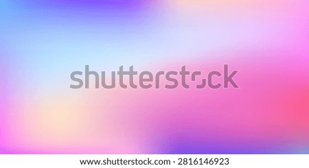 Abstract blur gradient background with trend pastel pink, purple, violet, yellow and blue colors for deign concepts, wallpapers, web, presentations and prints. Vector illustration.