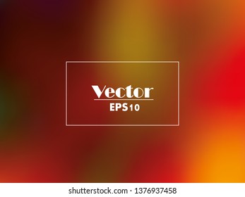 Abstract blur gradient horizontal background with trend pastel red, orange, yellow and maroon colors for deign concepts, wallpapers, web, presentations and prints. Vector illustration.