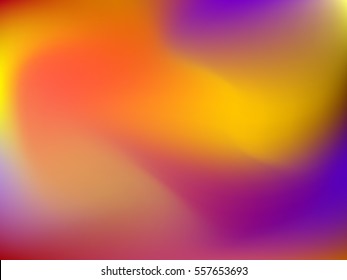 Abstract blur gradient horizontal background with trend pastel purple, violet, pink, yellow and orange colors for deign concepts, wallpapers, web, presentations and prints. Vector illustration.