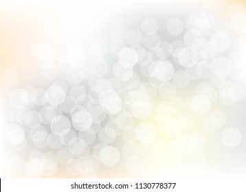 abstract blur gray colorful light bokeh defocused background.glitter beautiful vector