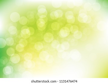 abstract blur green colorful light bokeh defocused background.glitter beautiful vector