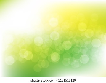 abstract blur green colorful light bokeh defocused background.glitter beautiful vector