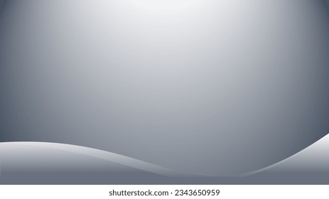 Abstract blur horizontal wave gradient background with gray and light, for deign concepts, wallpapers, web, presentations and prints. Vector illustration studio style