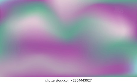 Abstract blur lavender flower field vibe background pattern. Turquoise lilac blue azure calming blur gradient foggy wallpaper. Wallpaper mockup for advertisement covers, social media, landing, card.