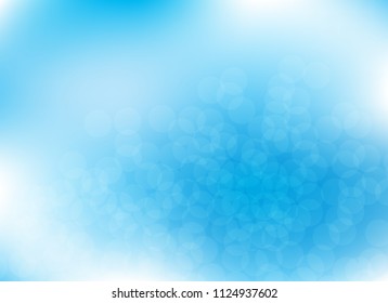 abstract blur light blue colorful bokeh defocused background.beautiful vector