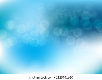 abstract blur light blue colorful soft bokeh defocused background.beautiful vector