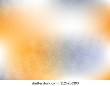 abstract blur light orange colorful bokeh defocused background.beautiful vector