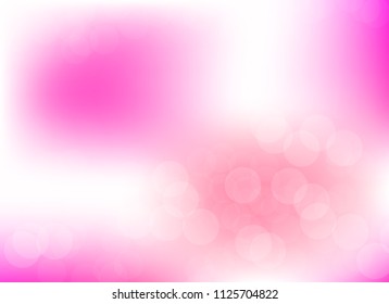 abstract blur light pink colorful soft bokeh defocused background.beautiful vector