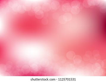 abstract blur light red colorful soft bokeh defocused background.beautiful vector