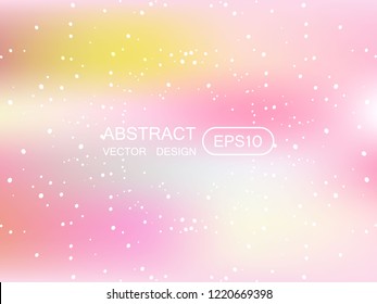Abstract blur multicolored  background with stars. Vector Illustration