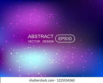 Abstract blur multicolored  background with stars. Vector Illustration