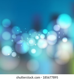 Abstract blur night city background