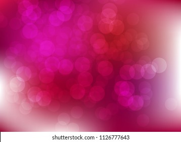 abstract blur pink colorful light bokeh defocused background.glitter beautiful vector
