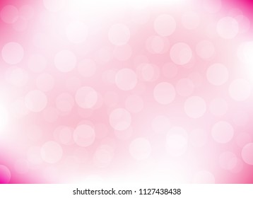 abstract blur pink colorful light bokeh defocused background.glitter beautiful vector