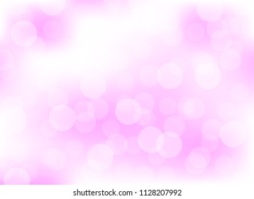 abstract blur pink colorful light bokeh defocused background.glitter beautiful vector