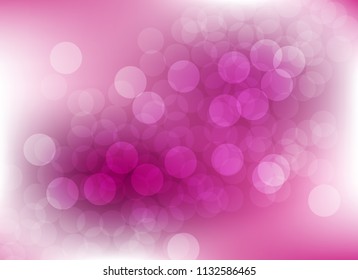 abstract blur pink colorful light bokeh defocused background.glitter beautiful vector