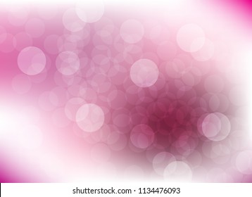 abstract blur pink colorful light bokeh defocused background.glitter beautiful vector