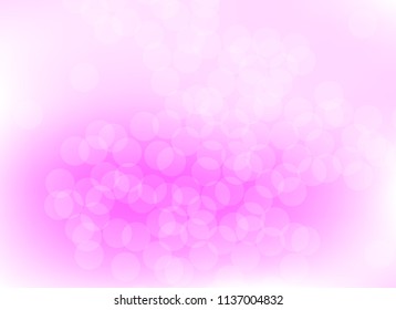abstract blur pink colorful light bokeh defocused background.glitter beautiful vector
