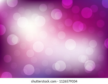 abstract blur purple colorful light bokeh defocused background.glitter beautiful vector