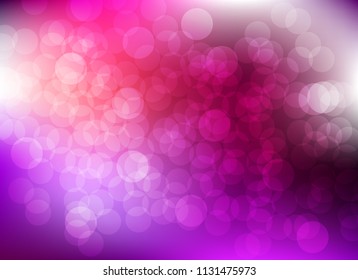 abstract blur purple colorful light bokeh defocused background.glitter beautiful vector