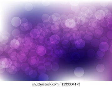 abstract blur purple colorful light bokeh defocused background.glitter beautiful vector