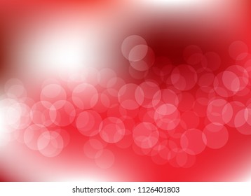 abstract blur red colorful light bokeh defocused background.glitter beautiful vector