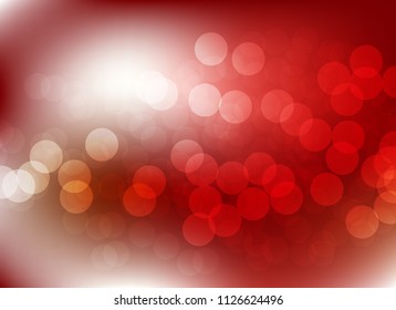 abstract blur red colorful light bokeh defocused background.glitter beautiful vector