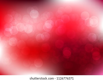 abstract blur red colorful light bokeh defocused background.glitter beautiful vector