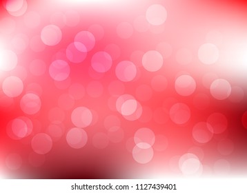 abstract blur red colorful light bokeh defocused background.glitter beautiful vector