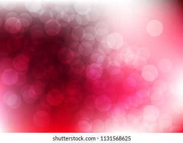 abstract blur red colorful light bokeh defocused background.glitter beautiful vector