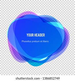 Abstract blur shapes blue color gradient iridescent colors effect soft transition watercolor white background, texture for background presentation theme children products, vector illustration eps10