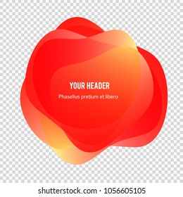 Abstract blur shapes color gradient iridescent colors effect soft transition, glassy texture on trensperent background presentation theme children products, vector illustration eps10