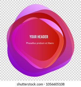Abstract blur shapes color gradient iridescent colors effect soft transition, glassy texture on trensperent background presentation theme children products, vector illustration eps10