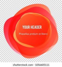 Abstract blur shapes color gradient iridescent colors effect soft transition, glassy texture on trensperent background presentation theme children products, vector illustration eps10