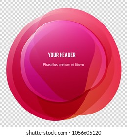 Abstract blur shapes color gradient iridescent colors effect soft transition, glassy texture on trensperent background presentation theme children products, vector illustration eps10