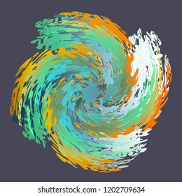 Abstract blur shapes color gradient. vector illustration eps10. Bright watercolor stains
