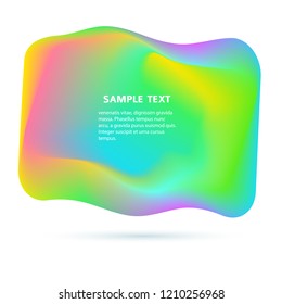 Abstract blur shapes color gradient iridescent colors effect soft transition, texture for background presentation theme children products, vector illustration eps10